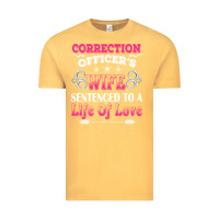 Vintage Mustard correction officers wife sentenced to a life of love Vintage Tee - linhVisuals