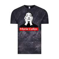 Cloud Black Maria Callas Vintage Tee - linhVisuals