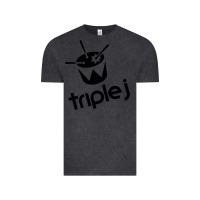 Vintage Black triple j Vintage Tee - linhVisuals