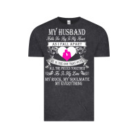 Vintage Black my husband holds the key to my heart Vintage Tee - linhVisuals