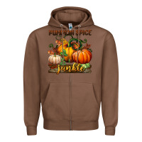 Chestnut pumpkin spice junkie Zipper Hoodie - BundleAndBundleShop