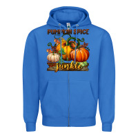 True Royal pumpkin spice junkie Zipper Hoodie - BundleAndBundleShop