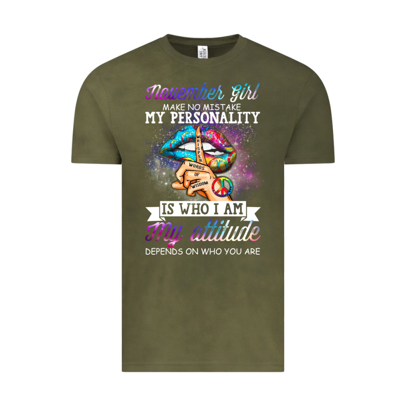 November Girl Make No Mistake My Personality Funny Vintage Tee by linhVisuals | Teevron