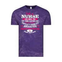 Cloud Purple only a nurse can drug you nurse Vintage Tee - linhVisuals