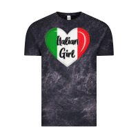 Cloud Black italy flag for women italian girl Vintage Tee - linhVisuals