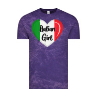 Cloud Purple italy flag for women italian girl Vintage Tee - linhVisuals