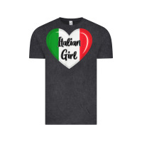 Vintage Black italy flag for women italian girl Vintage Tee - linhVisuals