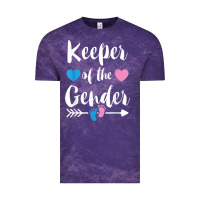 Cloud Purple keeper of the gender reveal tee shirt girl or boy blue pink Vintage Tee - linhVisuals