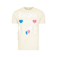 Vintage Arctic keeper of the gender reveal tee shirt girl or boy blue pink Vintage Tee - linhVisuals