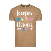 Vintage Coffee keeper of the gender reveal tee shirt girl or boy blue pink Vintage Tee - linhVisuals