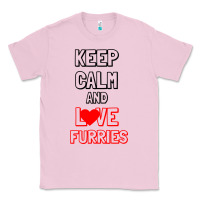 Bubblegum Pink Keep Calm And Love Furries Classic Tee - Bettercallsaul