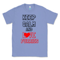 Colony Blue Keep Calm And Love Furries Classic Tee - Bettercallsaul