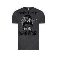Vintage Black brain cancer tumor awareness go gray in may t shirt Vintage Tee - linhVisuals