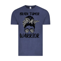 Vintage Denim brain cancer tumor awareness go gray in may t shirt Vintage Tee - linhVisuals