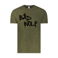 Vintage Olive bad wolf racerback Vintage Tee - linhVisuals