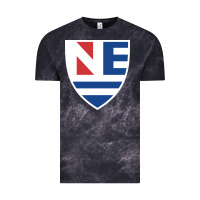 Cloud Black new england college shield vectorized Vintage Tee - linhVisuals