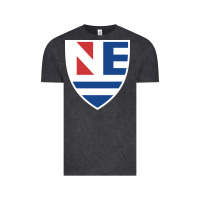 Vintage Black new england college shield vectorized Vintage Tee - linhVisuals