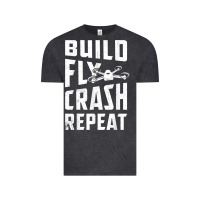 Vintage Black drone tshirt shirts for multicopter boy men kids fpv pilot t shirt Vintage Tee - linhVisuals