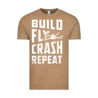Vintage Coffee drone tshirt shirts for multicopter boy men kids fpv pilot t shirt Vintage Tee - linhVisuals