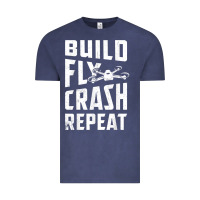 Vintage Denim drone tshirt shirts for multicopter boy men kids fpv pilot t shirt Vintage Tee - linhVisuals