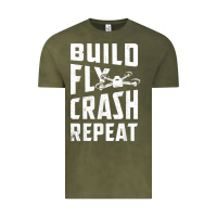 Vintage Olive drone tshirt shirts for multicopter boy men kids fpv pilot t shirt Vintage Tee - linhVisuals