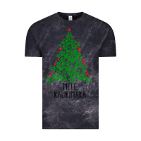 Cloud Black hawaiian christmas tree mele kalikimaka hawaii tropical t shirt Vintage Tee - linhVisuals