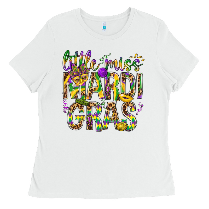 Little Miss Mardi Gras Ladies Tee by BundleAndBundleShop | Teevron