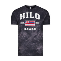 Cloud Black hilo hawaii hi vintage state athletic style t shirt Vintage Tee - linhVisuals