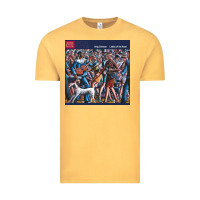 Vintage Mustard king crimson ladies of the road tour 2022 Vintage Tee - linhVisuals