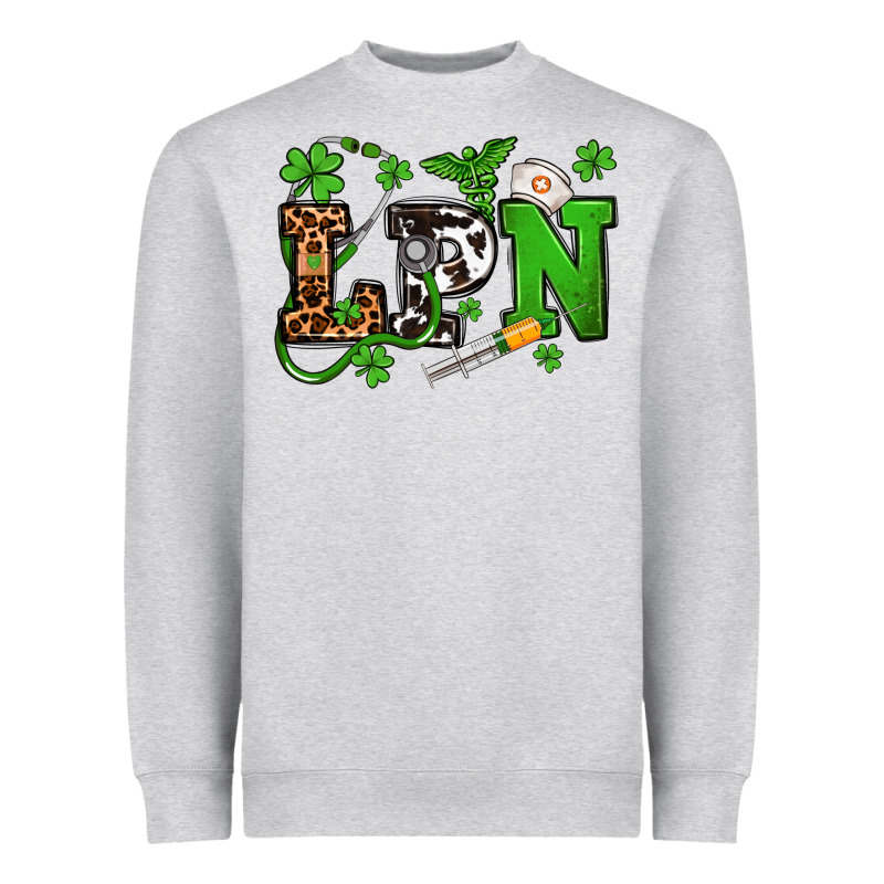 St. Patrick's Day Lpn Heavyweight Sweatshirt by OliviaCreatesArt | Teevron