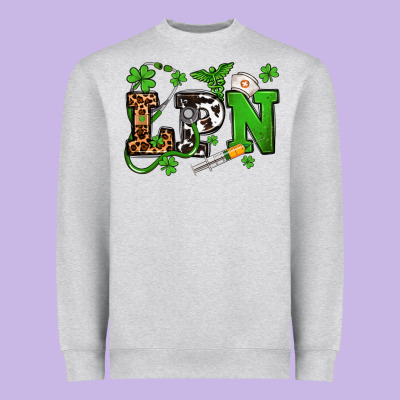 St. Patrick's Day Lpn Heavyweight Sweatshirt Designed By Oliviacreatesart