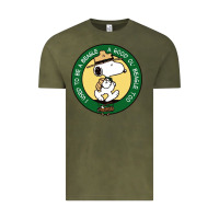 Vintage Olive beagle scout patrol wood badge Vintage Tee - linhVisuals