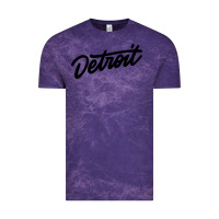 Cloud Purple DETROIT Vintage Tee - linhVisuals