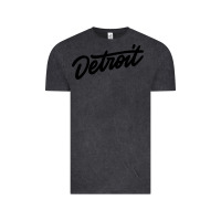 Vintage Black DETROIT Vintage Tee - linhVisuals