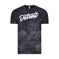 Cloud Black DETROIT Vintage Tee - linhVisuals