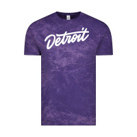Cloud Purple DETROIT Vintage Tee - linhVisuals