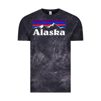 Cloud Black alaska retro vintage mountains & outdoors wilderness state Vintage Tee - linhVisuals