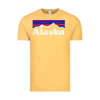 Vintage Mustard alaska retro vintage mountains & outdoors wilderness state Vintage Tee - linhVisuals