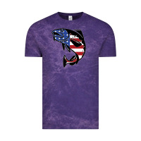 Cloud Purple american cod fish design fishing lover fisherman usa premium Vintage Tee - linhVisuals