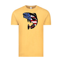 Vintage Mustard american cod fish design fishing lover fisherman usa premium Vintage Tee - linhVisuals