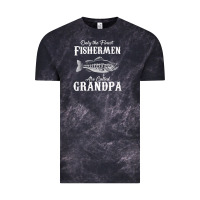 Mens Only The Finest Fishermen Grandad Premium Vintage Tee | Teevron
