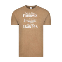 Vintage Coffee mens only the finest fishermen grandad premium Vintage Tee - linhVisuals