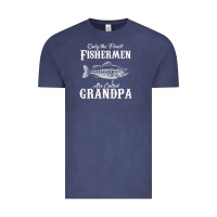 Vintage Denim mens only the finest fishermen grandad premium Vintage Tee - linhVisuals