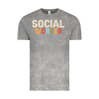 Cloud Rock Social Worker Job Occupation Funny Birthday Vintage Tee - linhVisuals