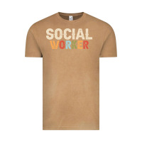 Vintage Camel Social Worker Job Occupation Funny Birthday Vintage Tee - linhVisuals