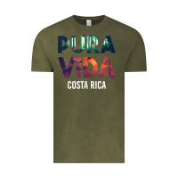 Vintage Olive costa rica pura vida toucan tropical surf beach vibes tank top Vintage Tee - linhVisuals