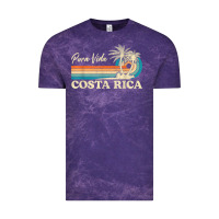 Cloud Purple costa rica retro beach vacation costa rica souvenir beach t shirt Vintage Tee - linhVisuals