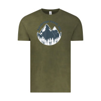 Vintage Olive bainbridge island wa mountains hiking climbing camping Vintage Tee - linhVisuals