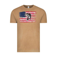 Vintage Camel bass fishing distressed american flag essential Vintage Tee - linhVisuals