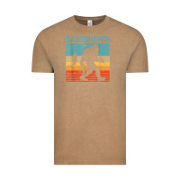 Vintage Coffee bassquatch! funny bigfoot fishing outdoor retro Vintage Tee - linhVisuals